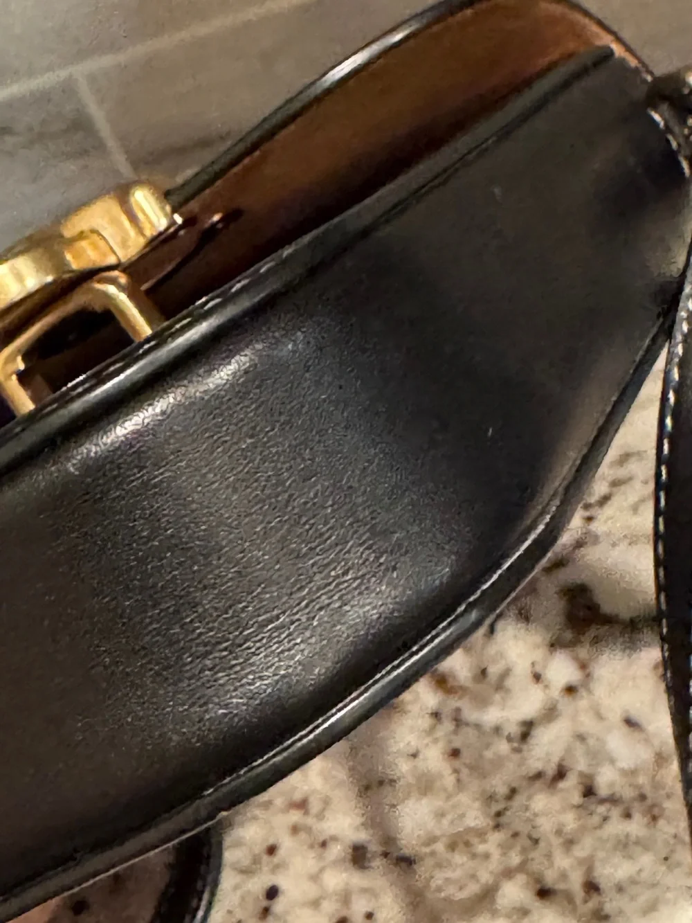 COACH Tall Studio Crossbody in Black Glovetanned Leather (Style CA057)